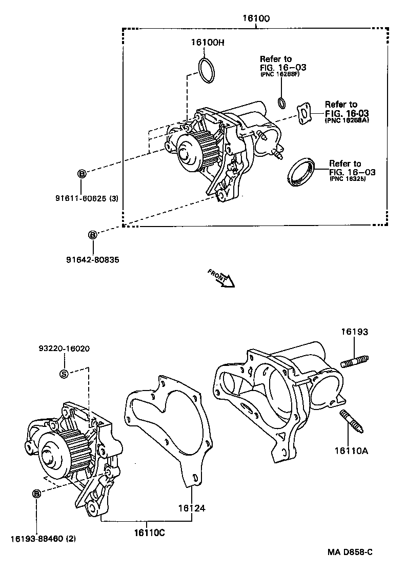  MR2 |  WATER PUMP