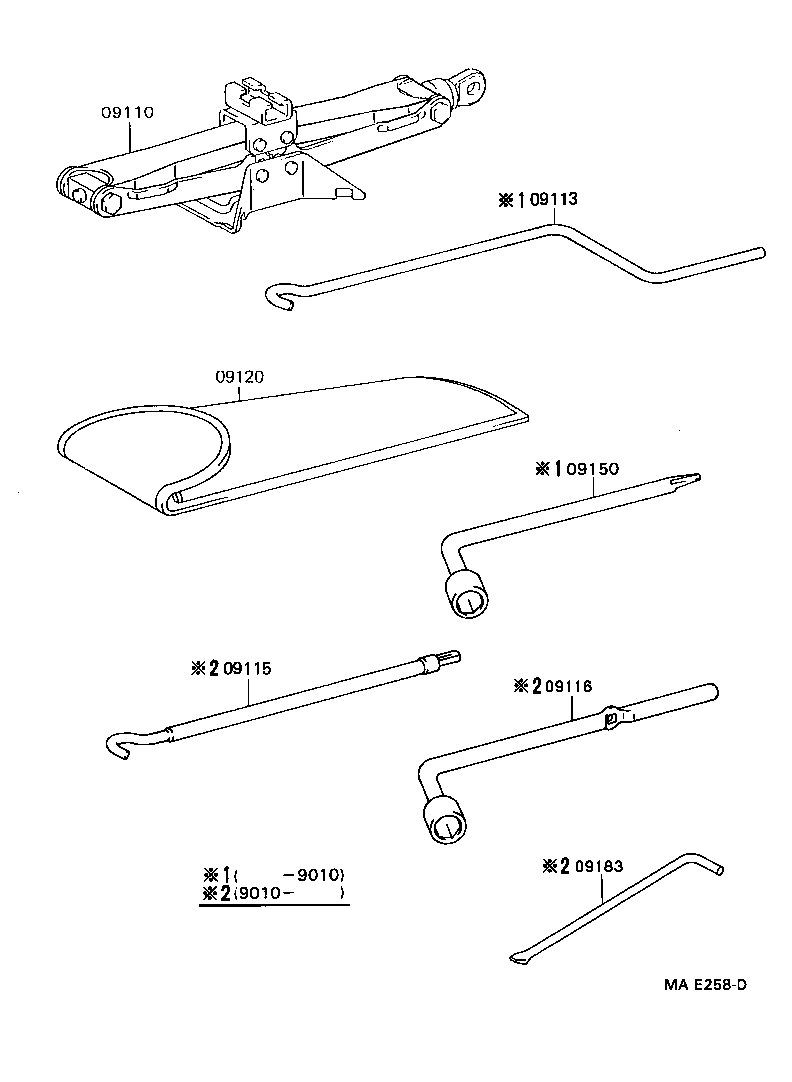  TERCEL |  STANDARD TOOL