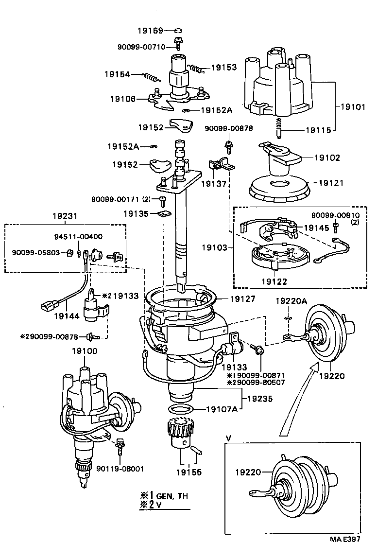  HILUX 2WD |  DISTRIBUTOR