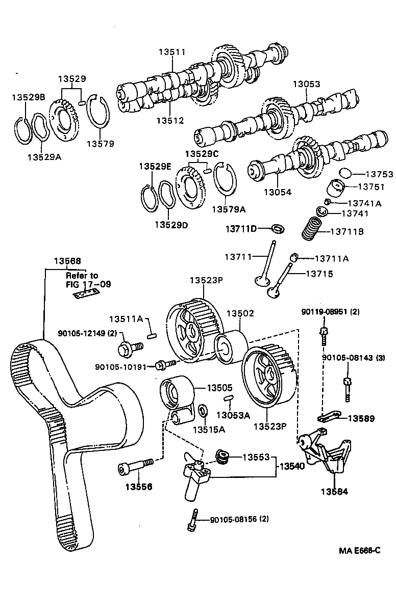  CAMRY NAP |  CAMSHAFT VALVE