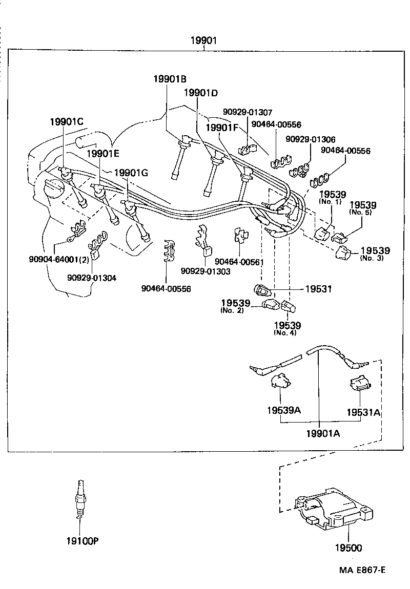  CAMRY JPP |  IGNITION COIL SPARK PLUG