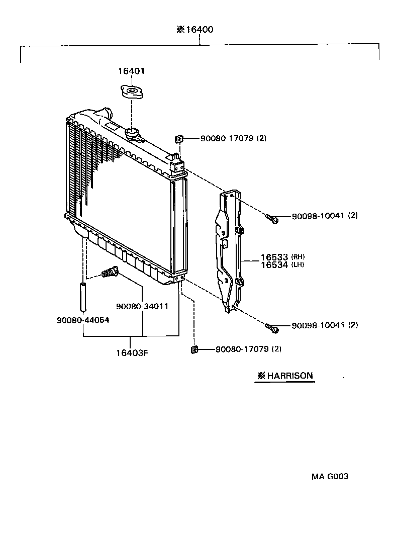  4 RUNNER TRUCK |  RADIATOR WATER OUTLET