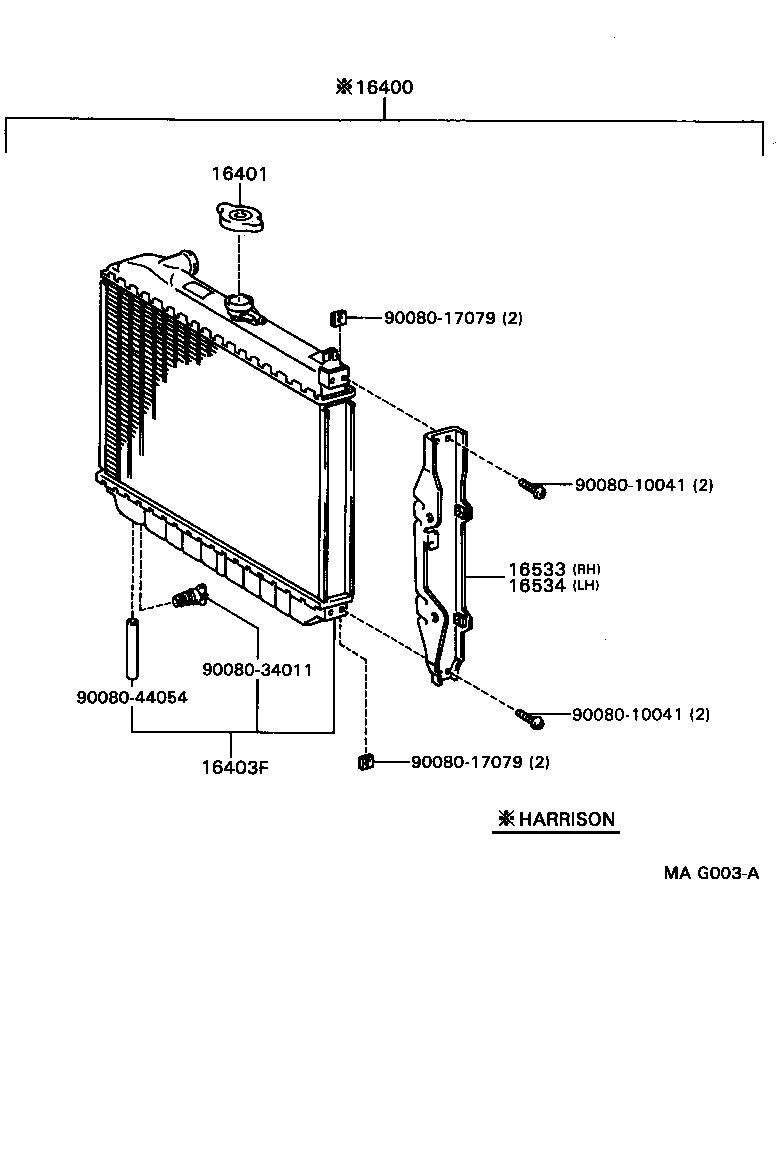  4 RUNNER TRUCK |  RADIATOR WATER OUTLET