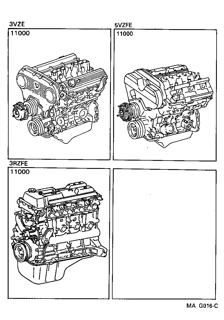  T100 |  PARTIAL ENGINE ASSEMBLY