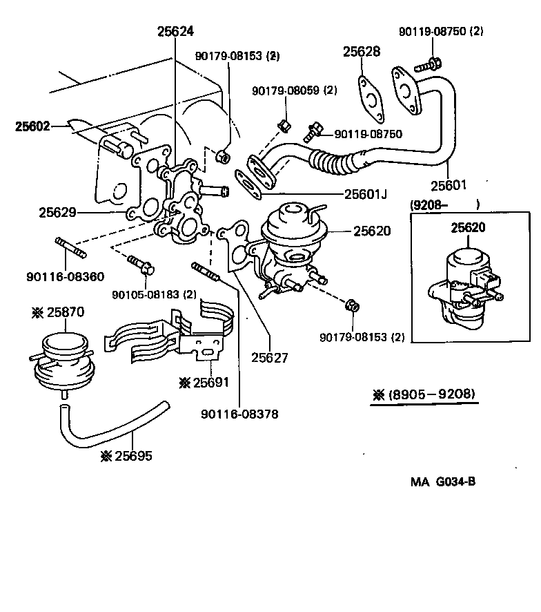  LS400 |  EXHAUST GAS RECIRCULATION SYSTEM