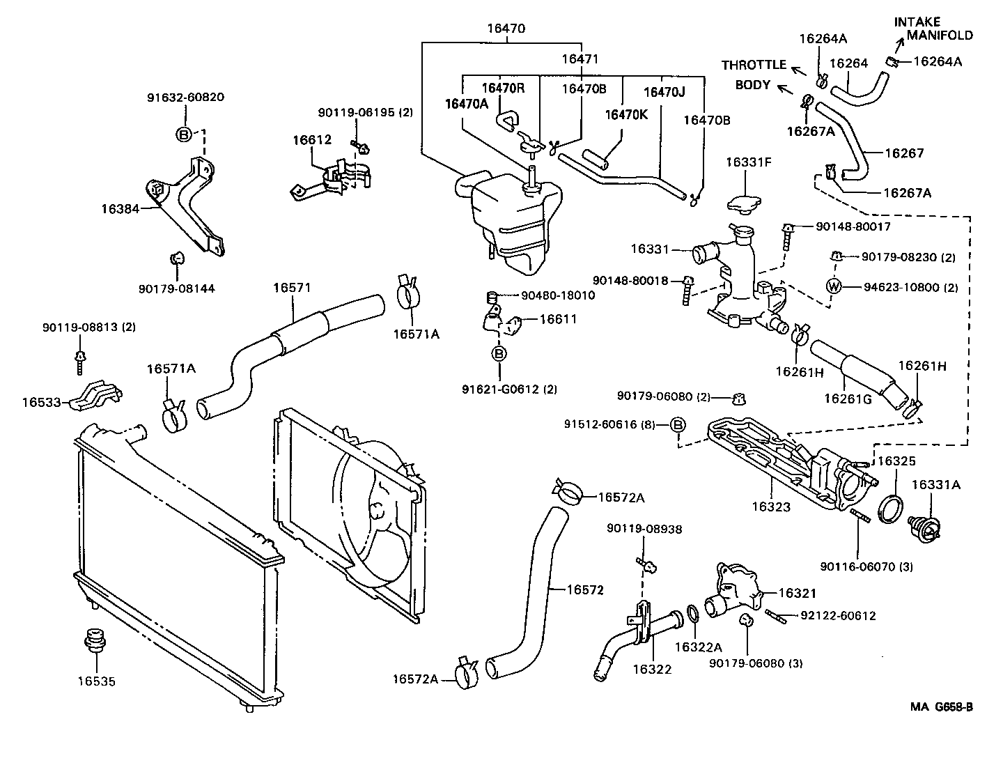  CAMRY JPP |  RADIATOR WATER OUTLET