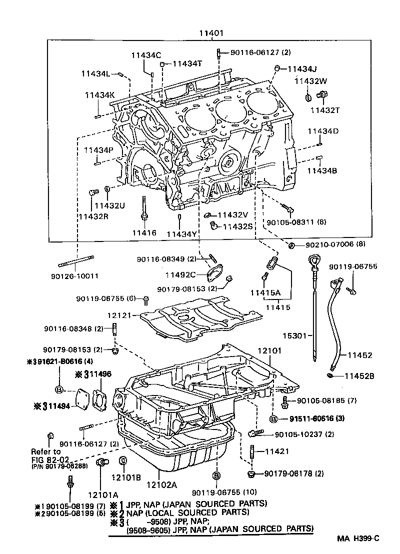  CAMRY NAP |  CYLINDER BLOCK