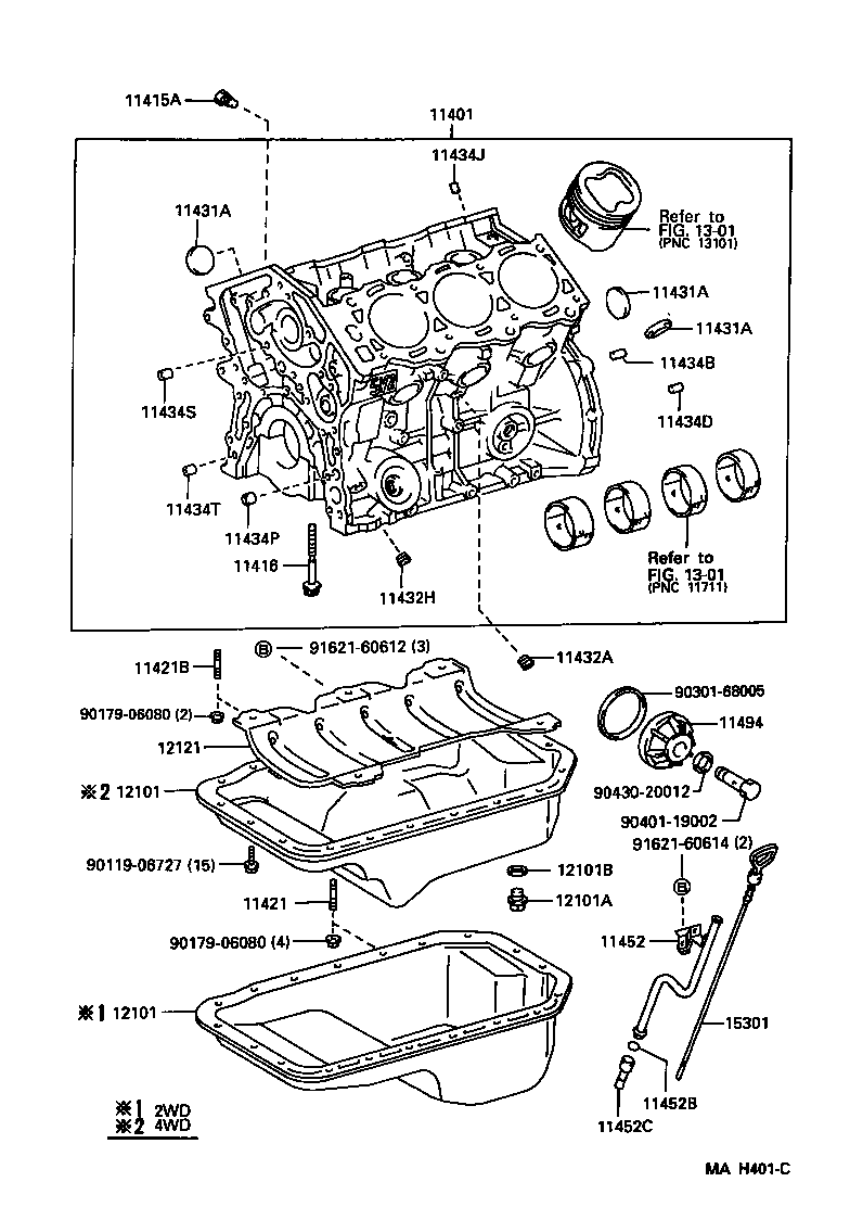  T100 |  CYLINDER BLOCK