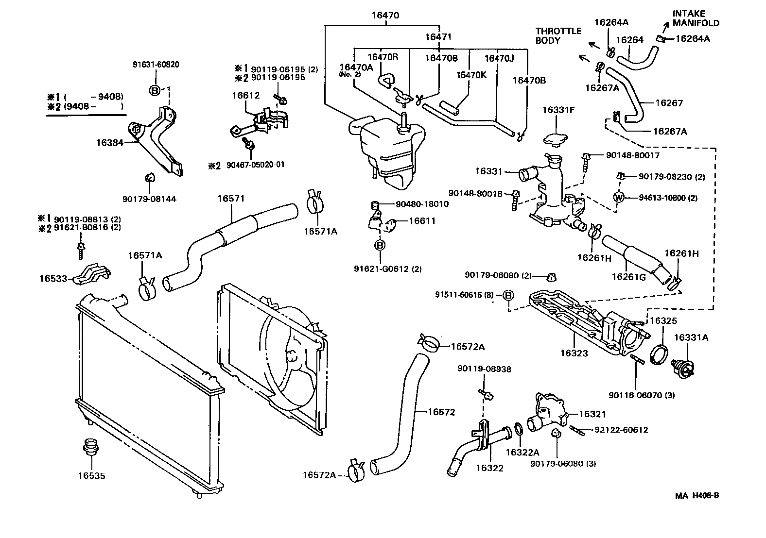  ES300 |  RADIATOR WATER OUTLET