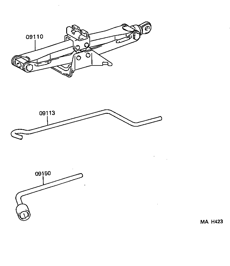  TERCEL |  STANDARD TOOL