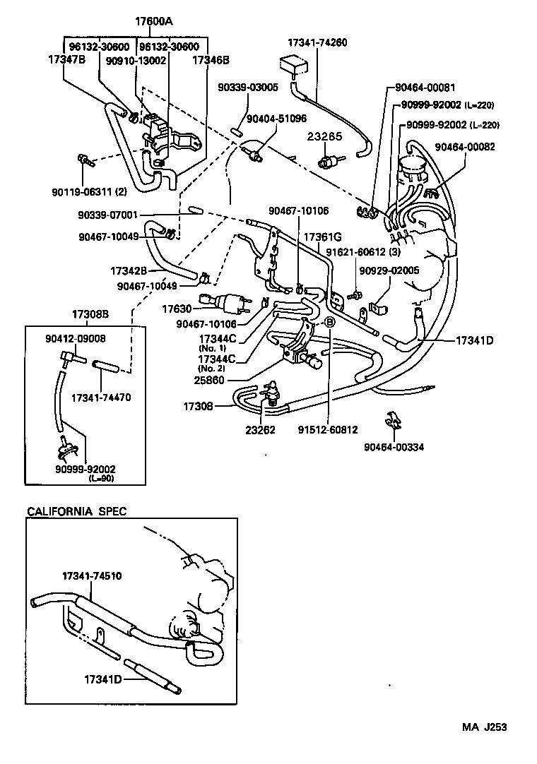  CAMRY NAP |  VACUUM PIPING