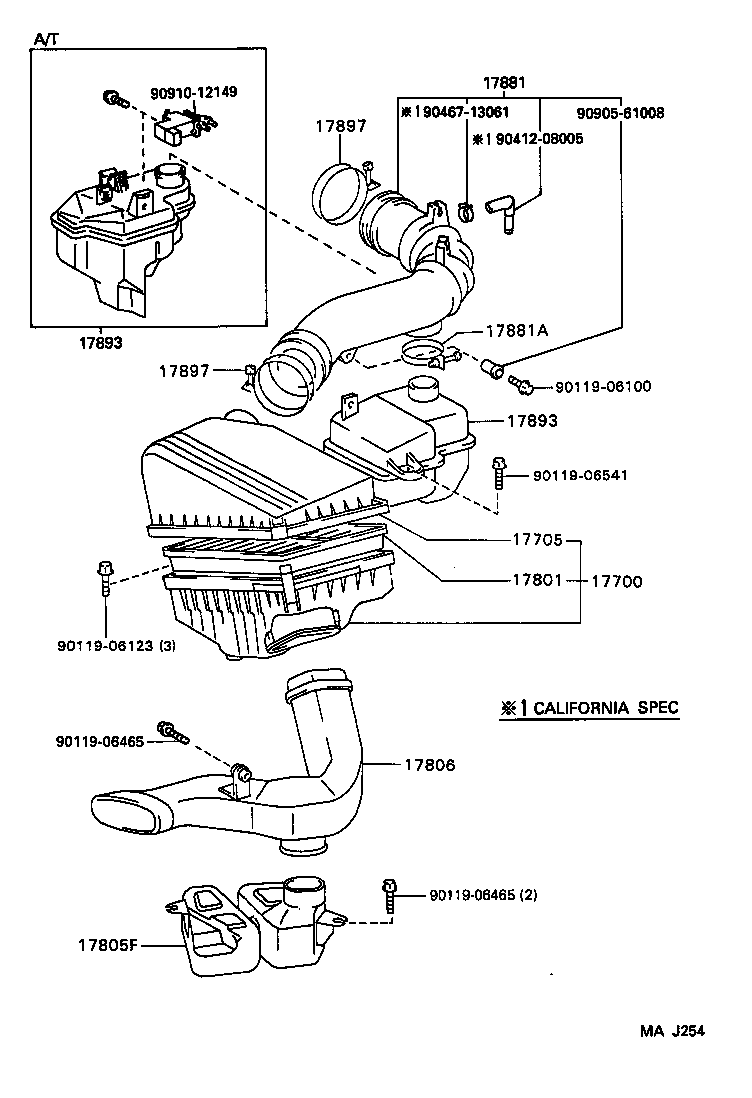  CAMRY NAP |  AIR CLEANER