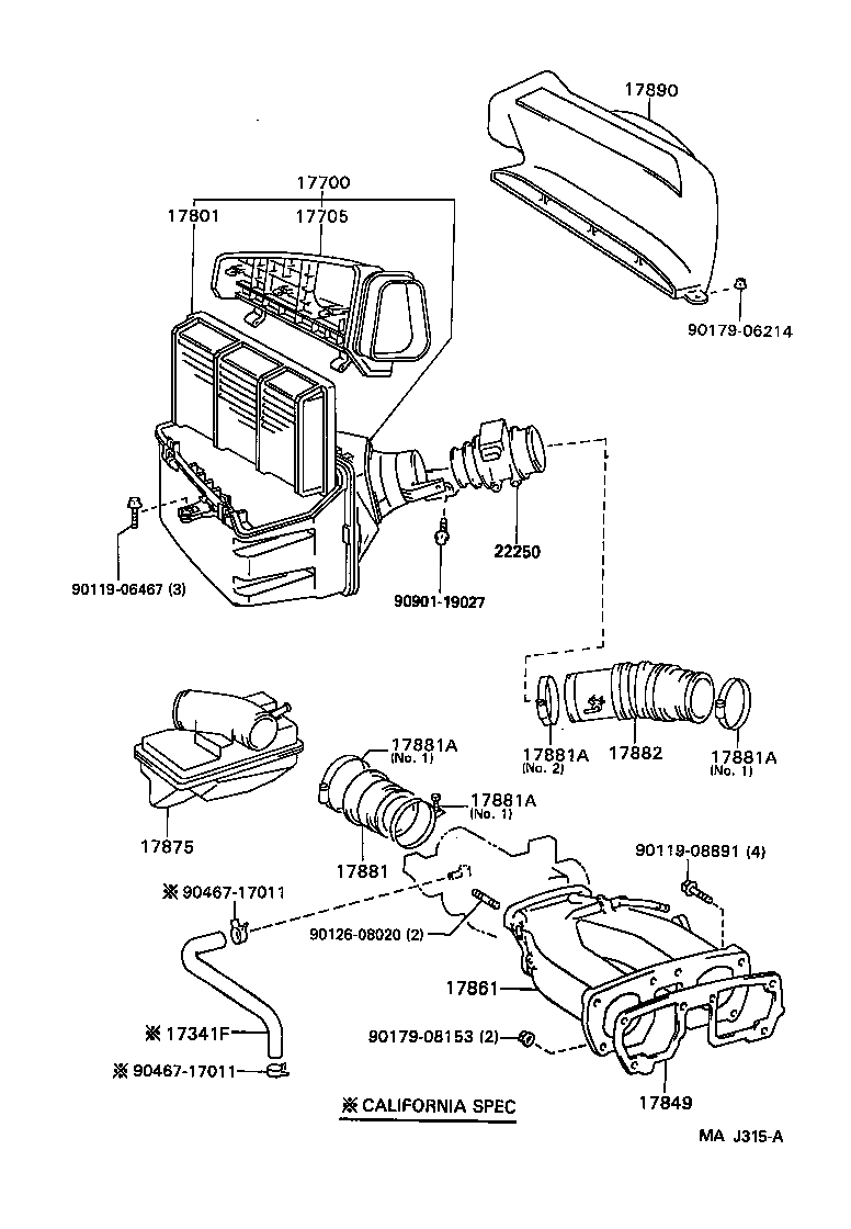  GS300 |  AIR CLEANER