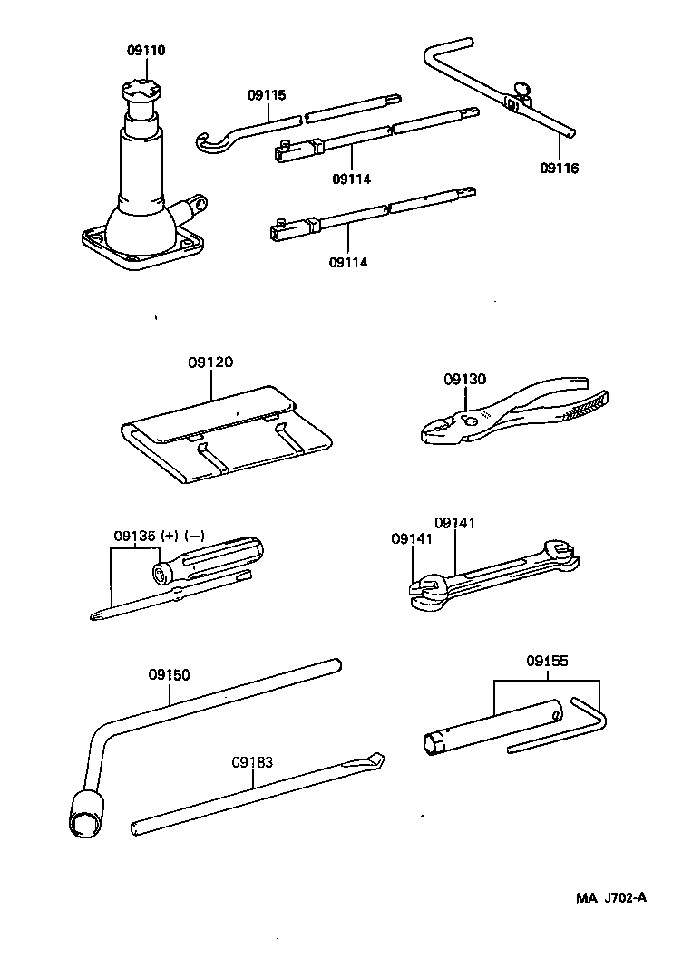  LX450 |  STANDARD TOOL