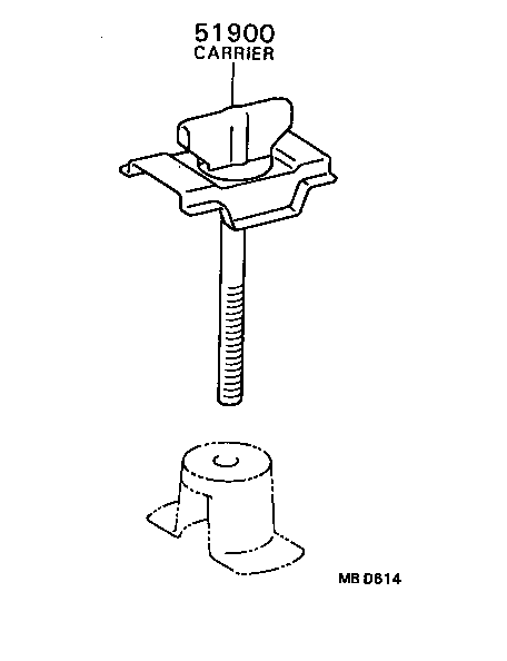  COROLLA FX |  SPARE WHEEL CARRIER