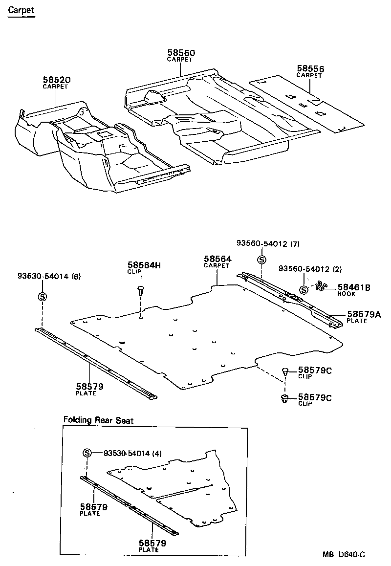  TERCEL |  MAT CARPET