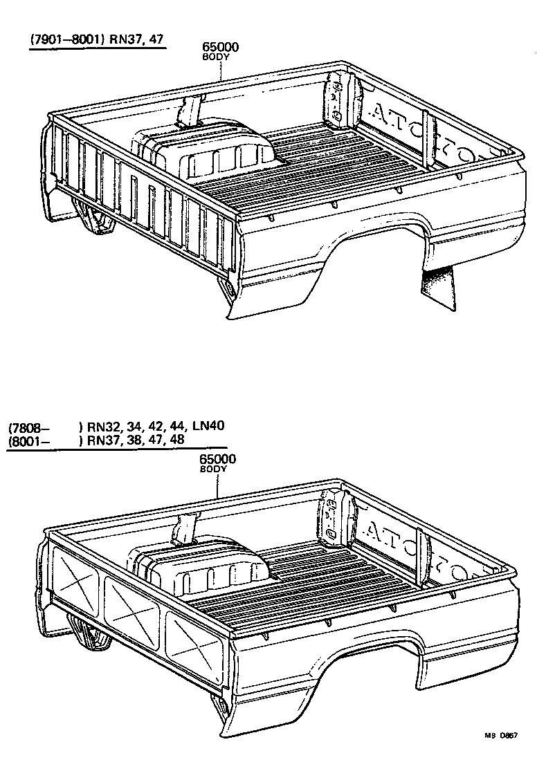  PICKUP |  REAR BODY ASSEMBLY