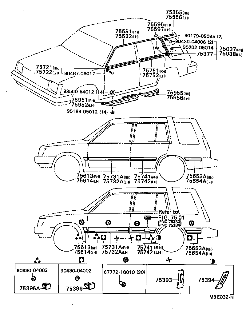  TERCEL |  SIDE MOULDING