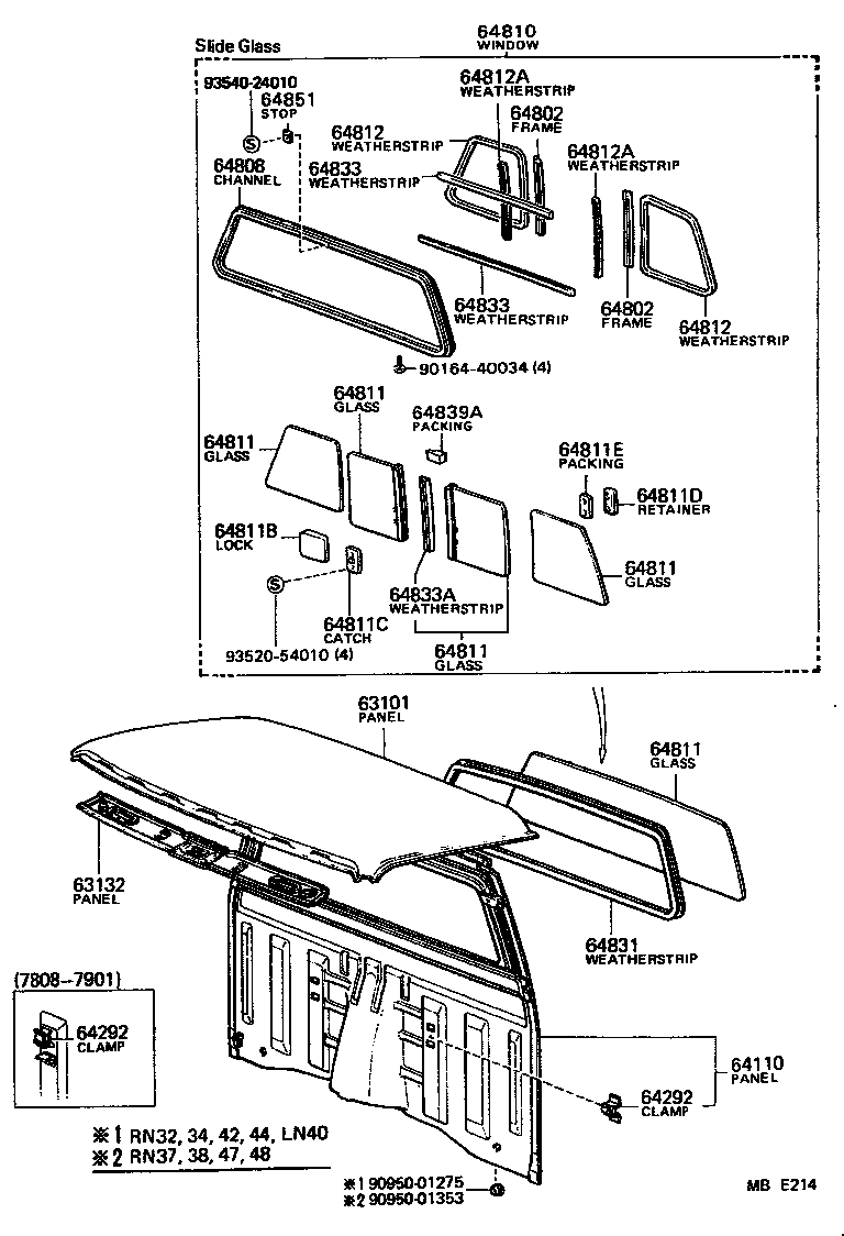  PICKUP |  ROOF PANEL BACK PANEL