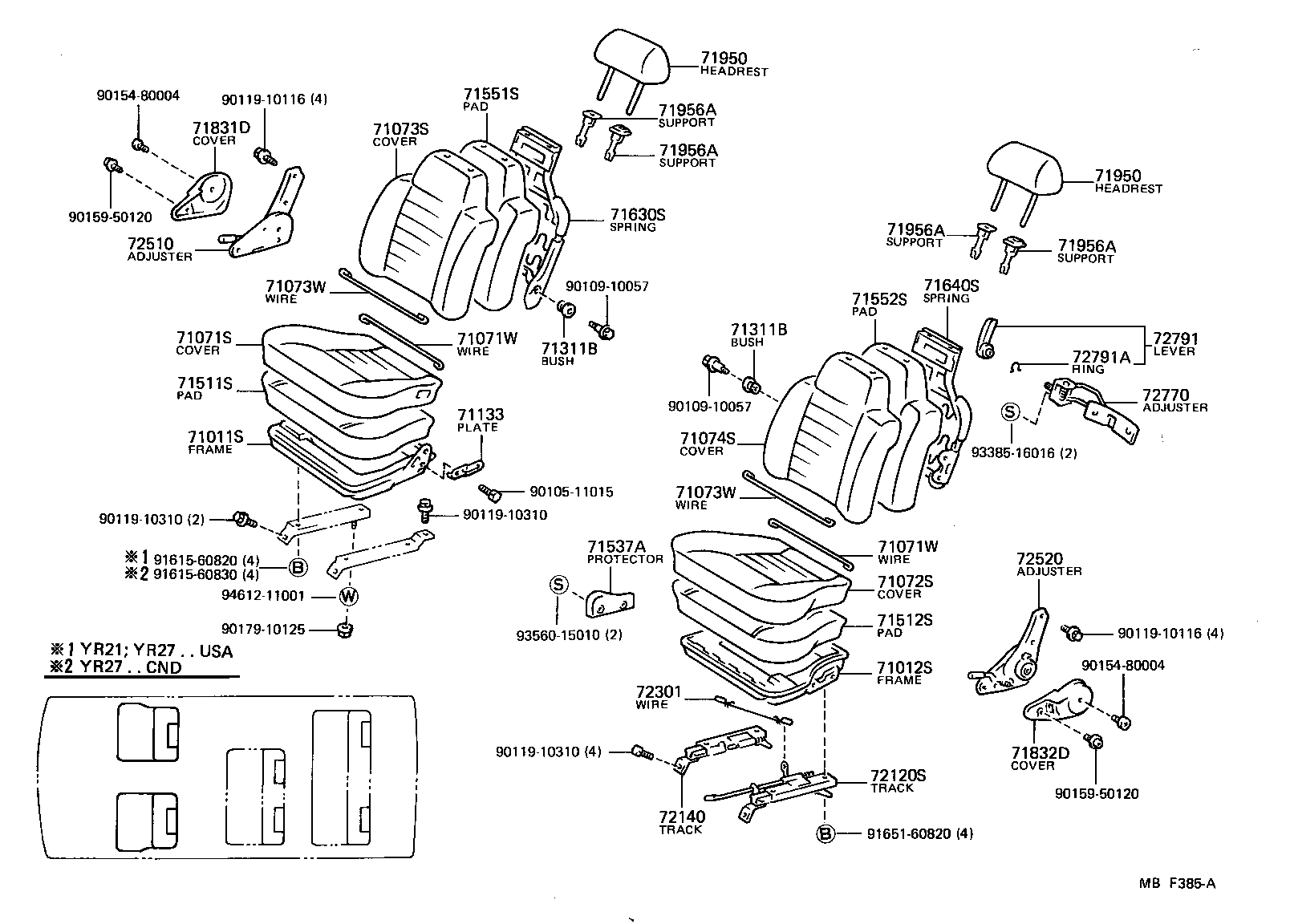  VAN |  SEAT SEAT TRACK