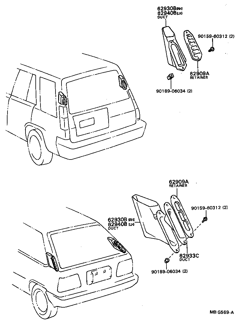  TERCEL |  ROOF SIDE VENTILATOR