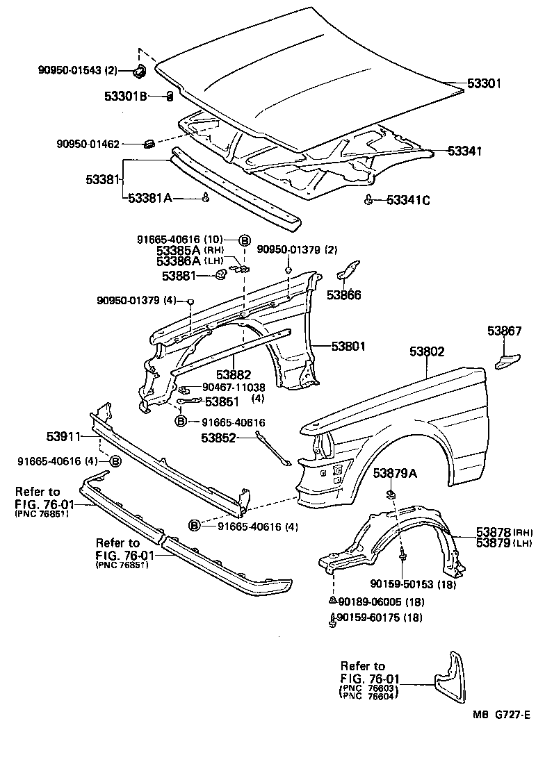  CRESSIDA |  HOOD FRONT FENDER