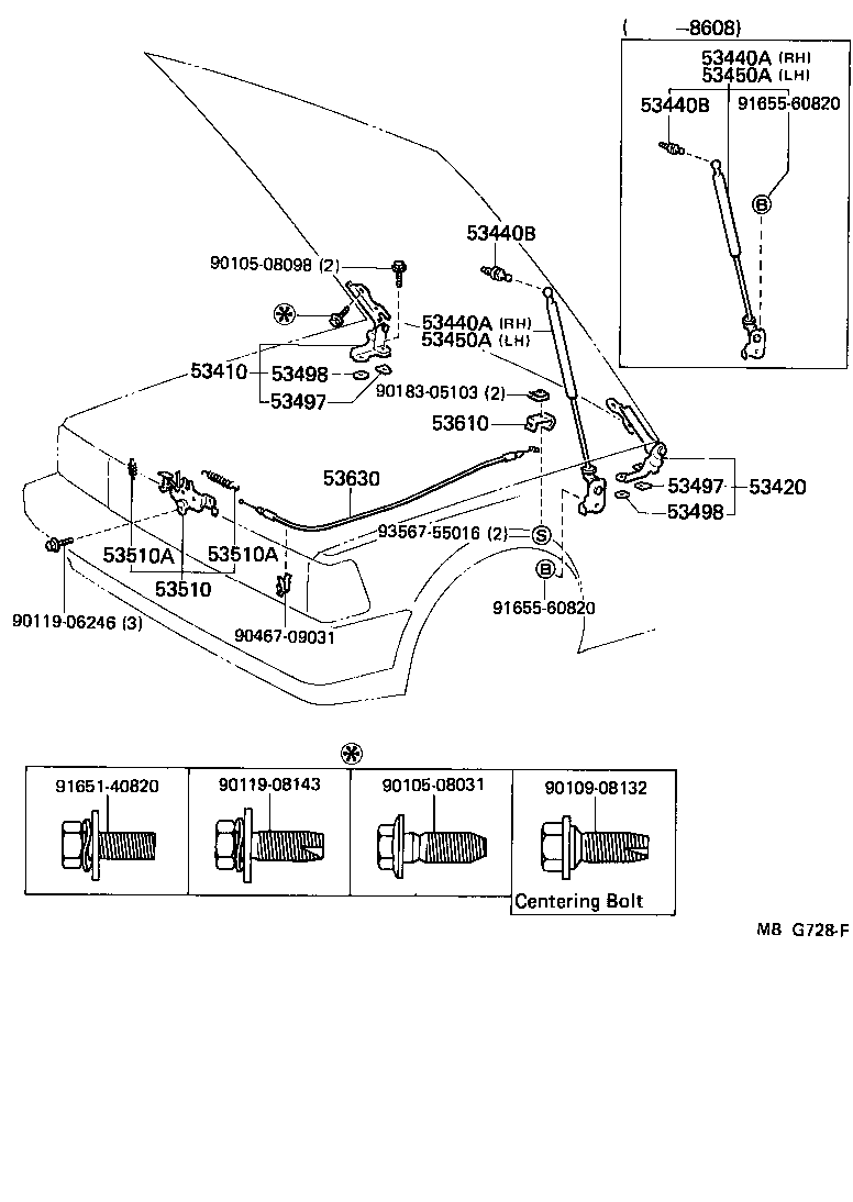  CRESSIDA |  HOOD LOCK HINGE