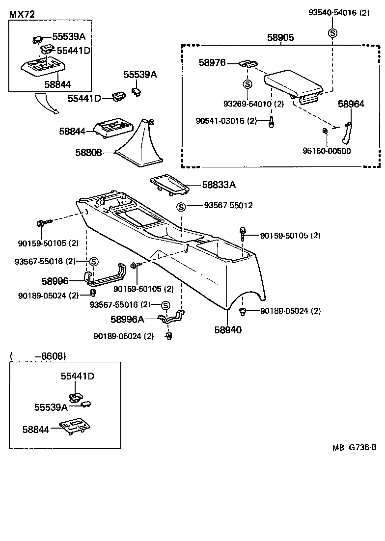  CRESSIDA |  CONSOLE BOX BRACKET