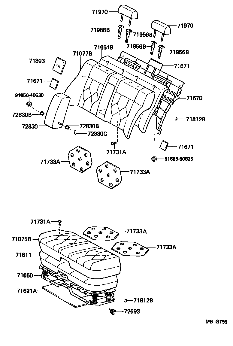  CRESSIDA |  REAR SEAT SEAT TRACK