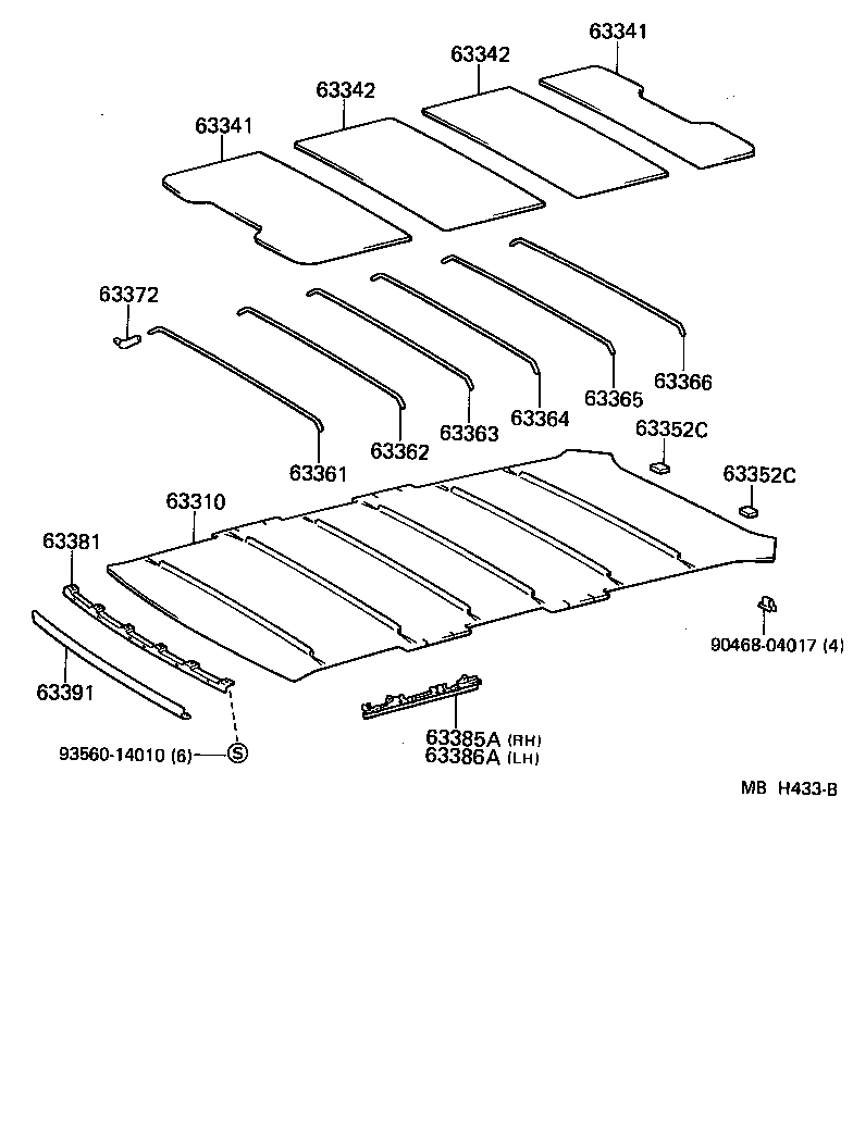  CRESSIDA |  ROOF HEADLINING SILENCER PAD