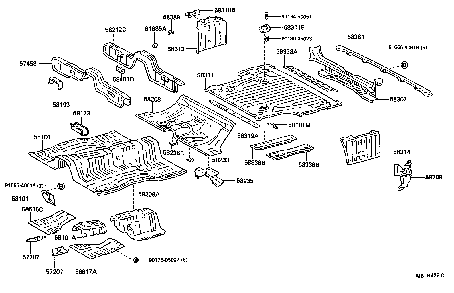  CRESSIDA |  FLOOR PAN LOWER BACK PANEL