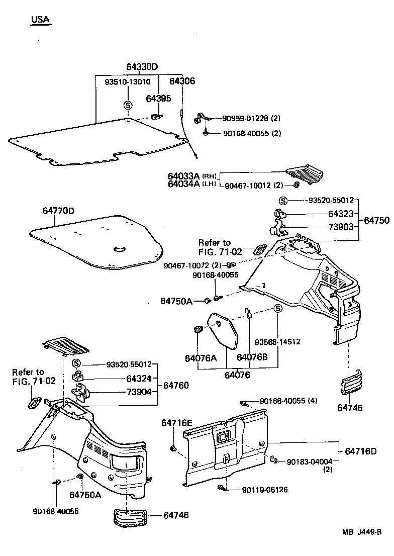  CELICA |  DECK BOARD DECK TRIM COVER