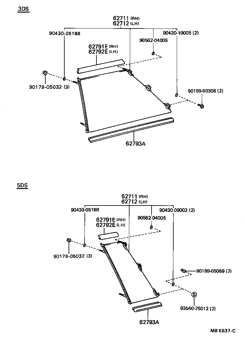  TERCEL |  QUARTER WINDOW