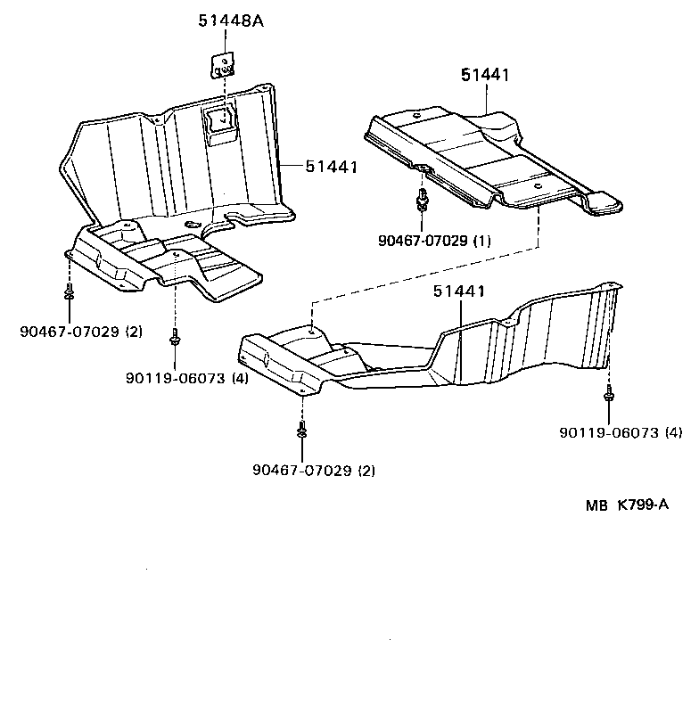  TERCEL |  SUSPENSION CROSSMEMBER UNDER COVER