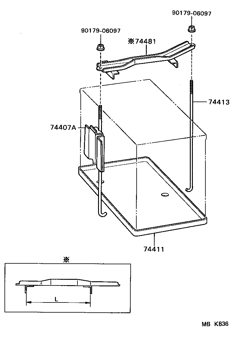  TERCEL |  BATTERY CARRIER