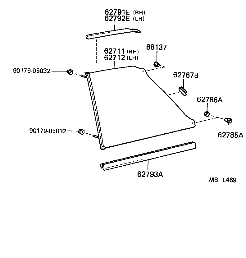  TERCEL |  QUARTER WINDOW