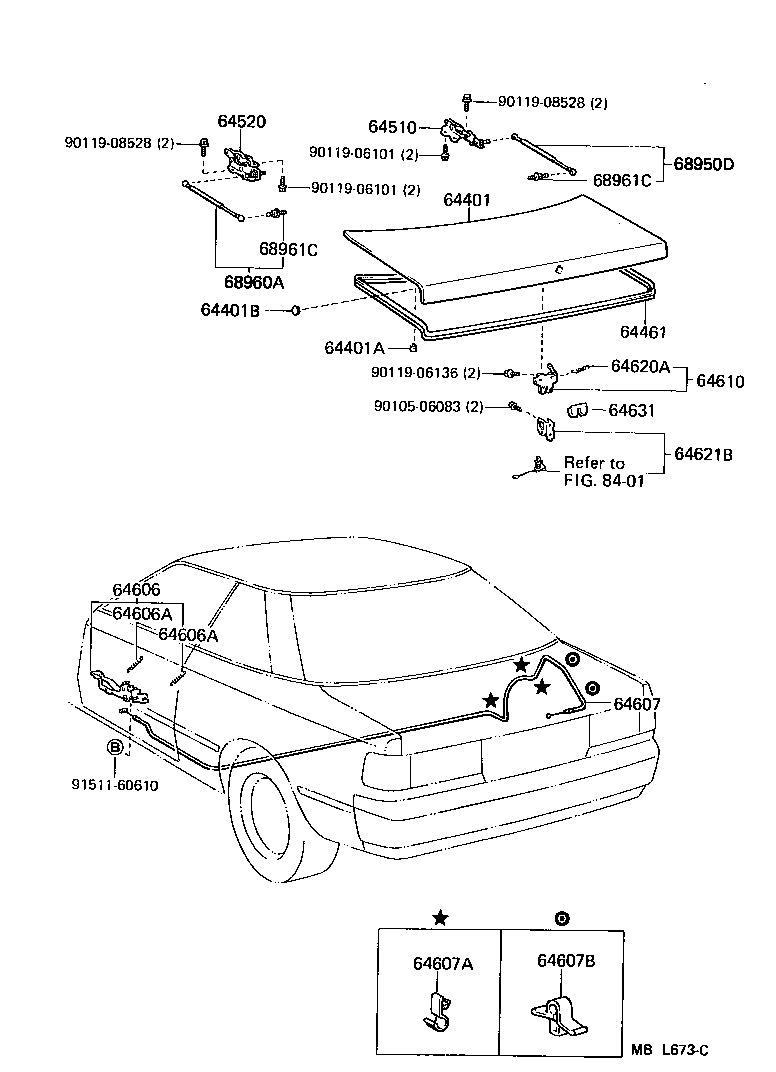  CELICA |  LUGGAGE COMPARTMENT DOOR LOCK