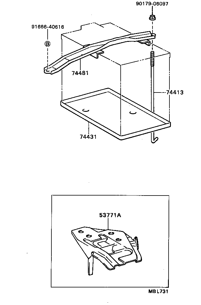  CELICA |  BATTERY CARRIER