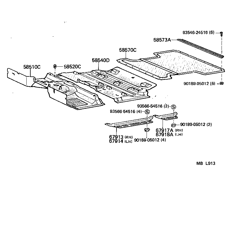  LAND CRUISER 62 |  FLOOR MAT SILENCER PAD