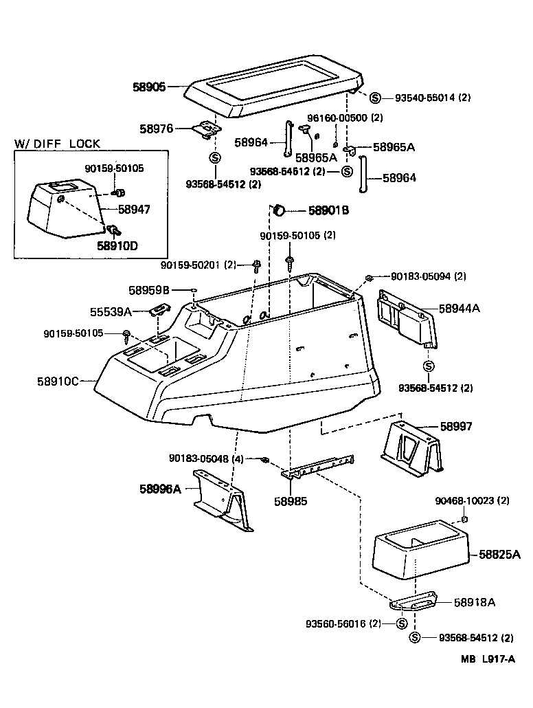  LAND CRUISER 62 |  CONSOLE BOX BRACKET