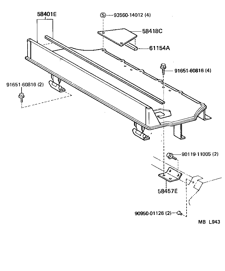  LAND CRUISER 62 |  DECK BOARD DECK TRIM COVER