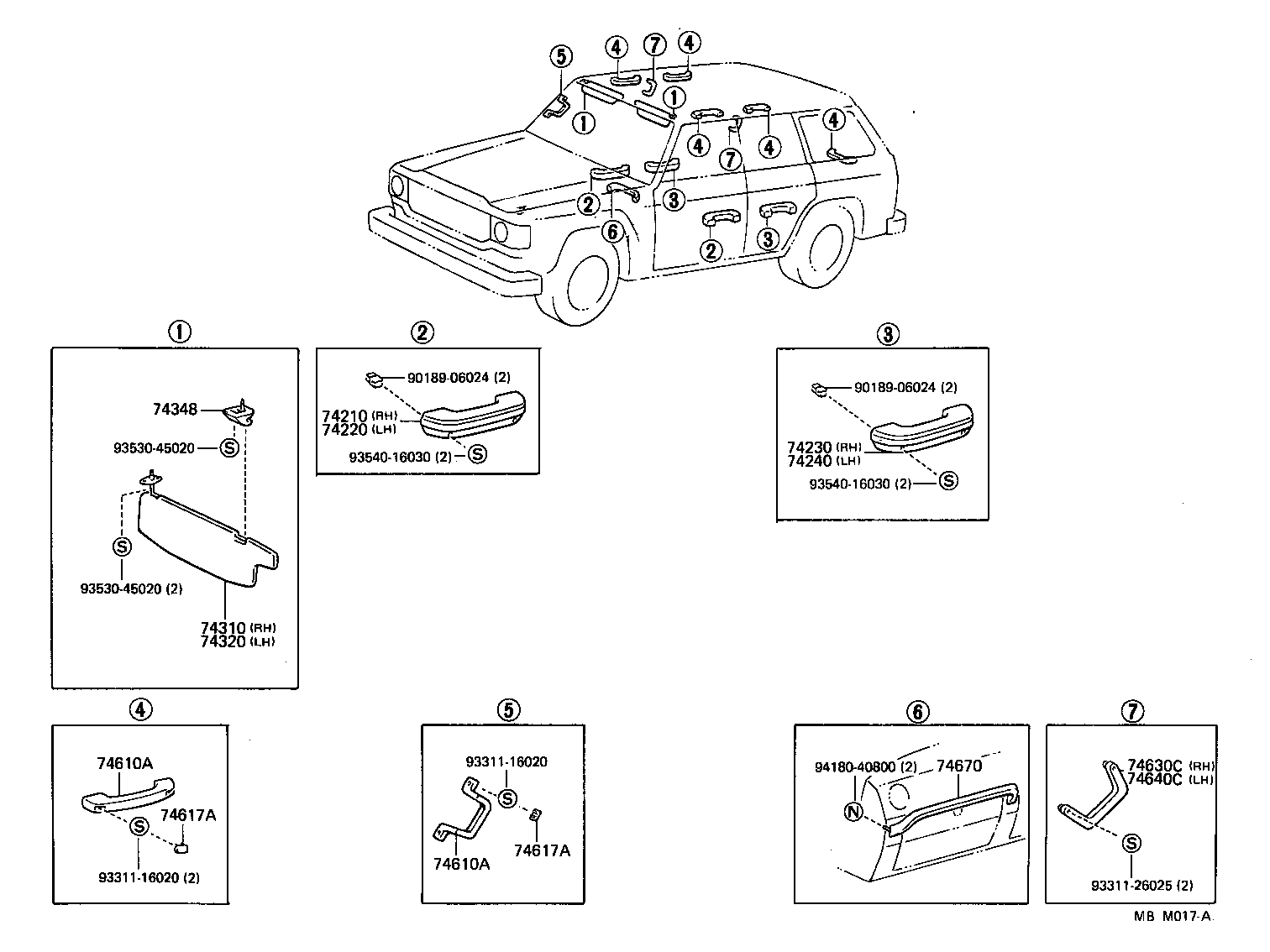  LAND CRUISER 62 |  ARMREST VISOR