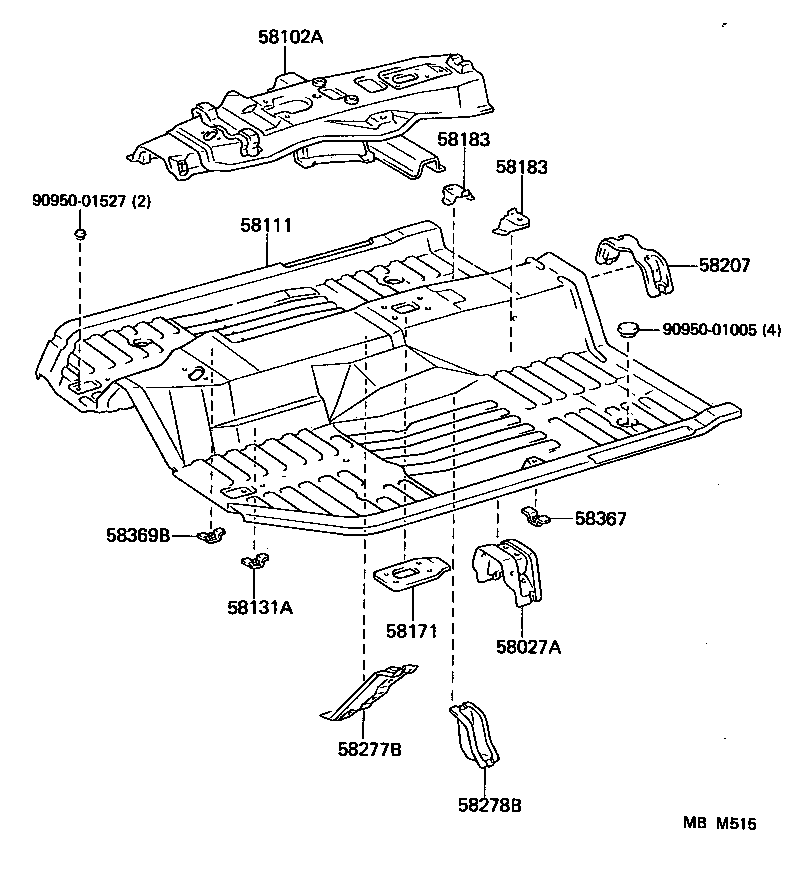  CAMRY |  FLOOR PAN LOWER BACK PANEL