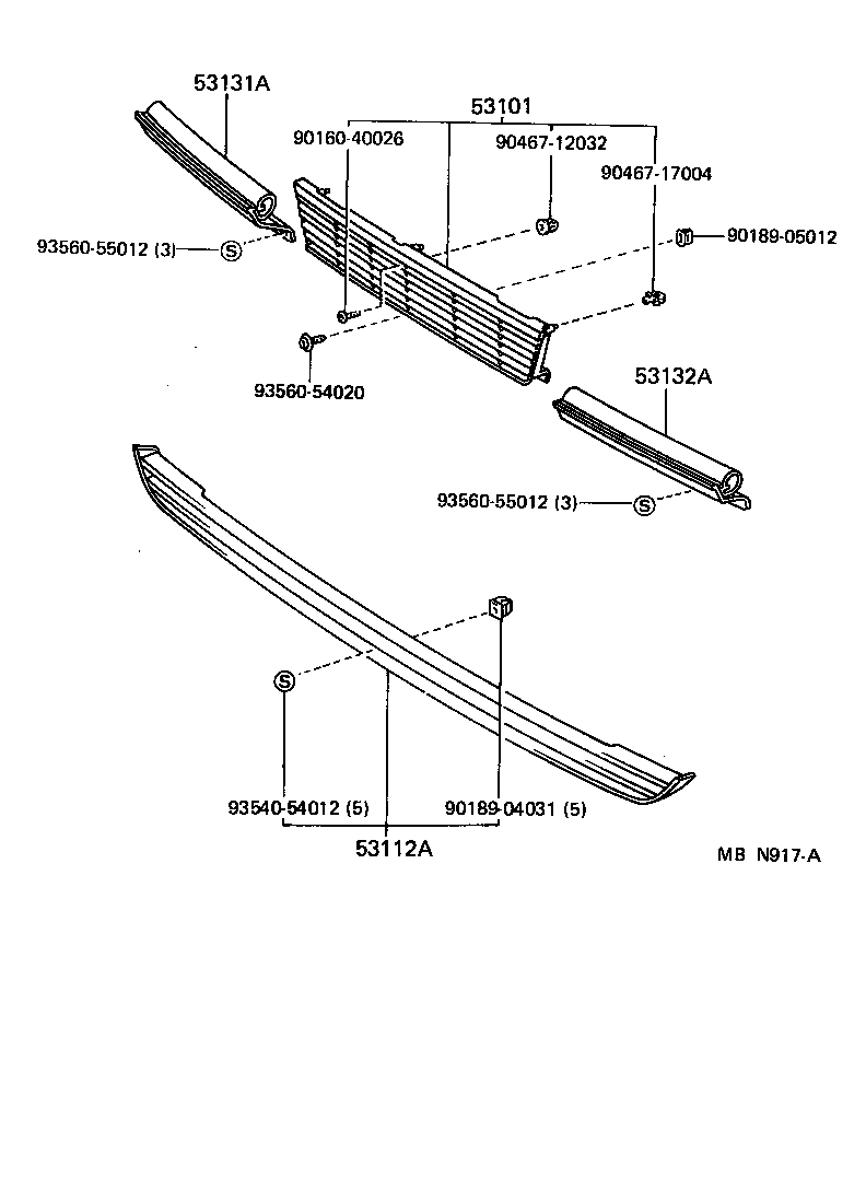  CAMRY JPP |  RADIATOR GRILLE