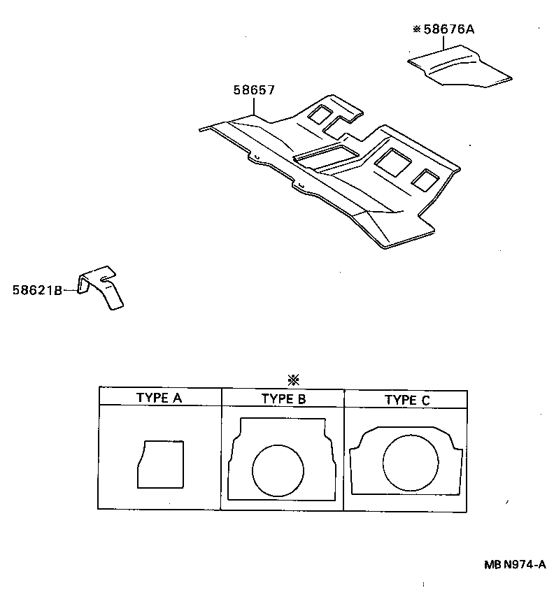  CAMRY NAP |  DASH SILENCER BOARD FLOOR SILENCER PAD