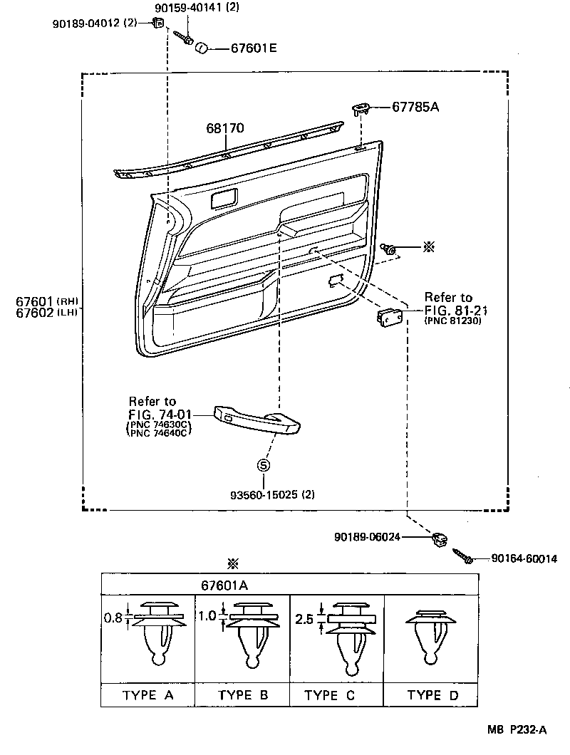  CAMRY JPP |  FRONT DOOR PANEL GLASS