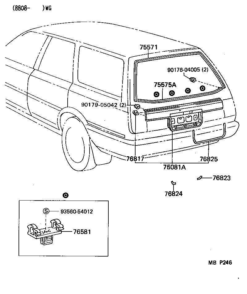  CAMRY JPP |  REAR MOULDING