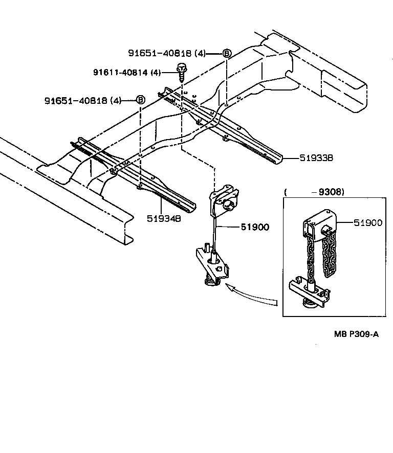  4 RUNNER TRUCK |  SPARE WHEEL CARRIER