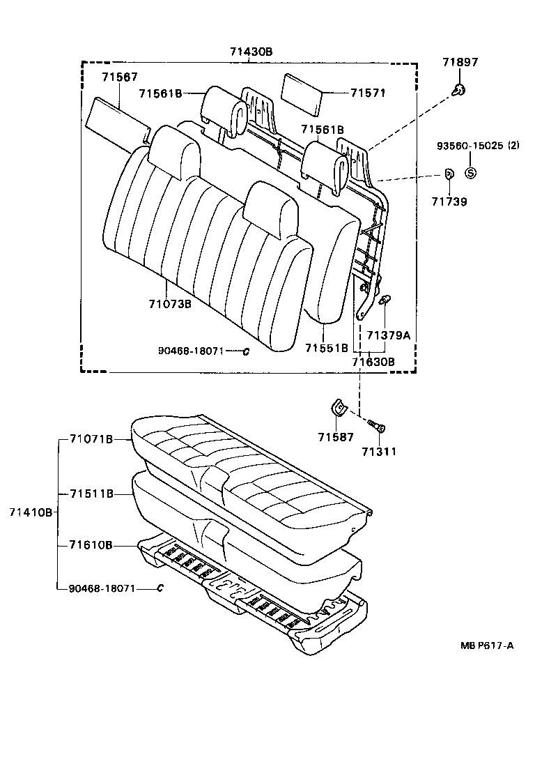  HILUX 2WD |  SEAT SEAT TRACK