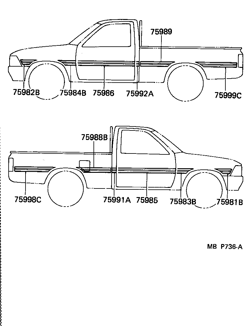  4 RUNNER TRUCK |  BODY STRIPE